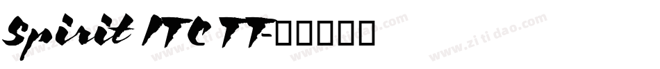 Spirit ITC TT字体转换